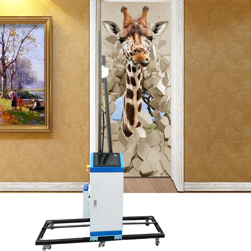 3D uv intelligent vertical wall printer for glass ceramics digital inkjet direct to wall printing machine