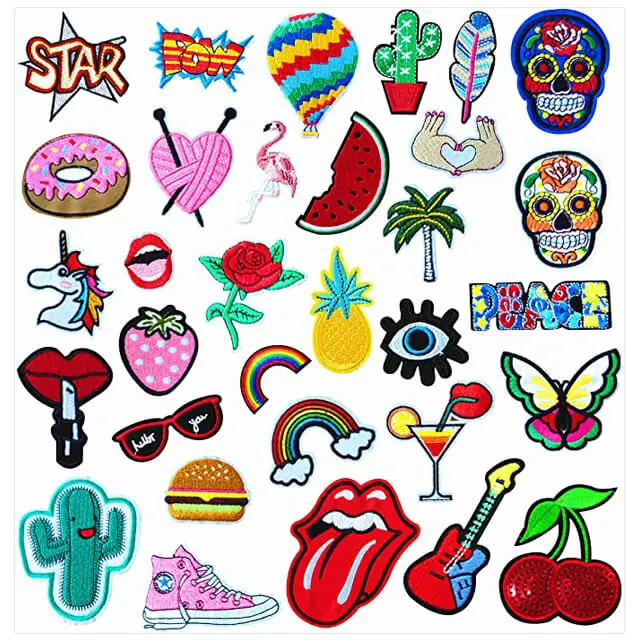 Wholesale custom high quality custom logo patterns letters patches wonderful funny patches design logo promotion gift patches