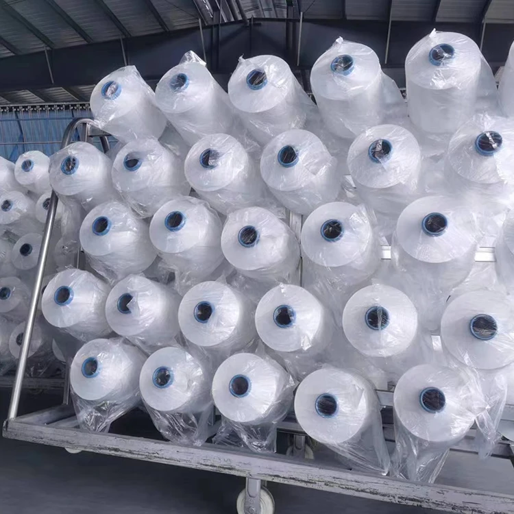 Factory direct supply 100 polyester yarn sustainable 150d polyester ring spun yarn