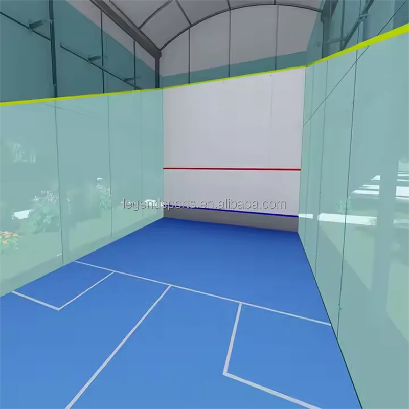 Customized Wood Walls Squash Court Construction Portable Squash Court Flooring For Squash Center