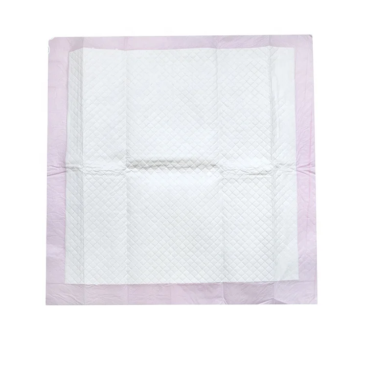 Pink Adult Incontinence Pad Disposable Underpad 75*75cm Adult Underpad