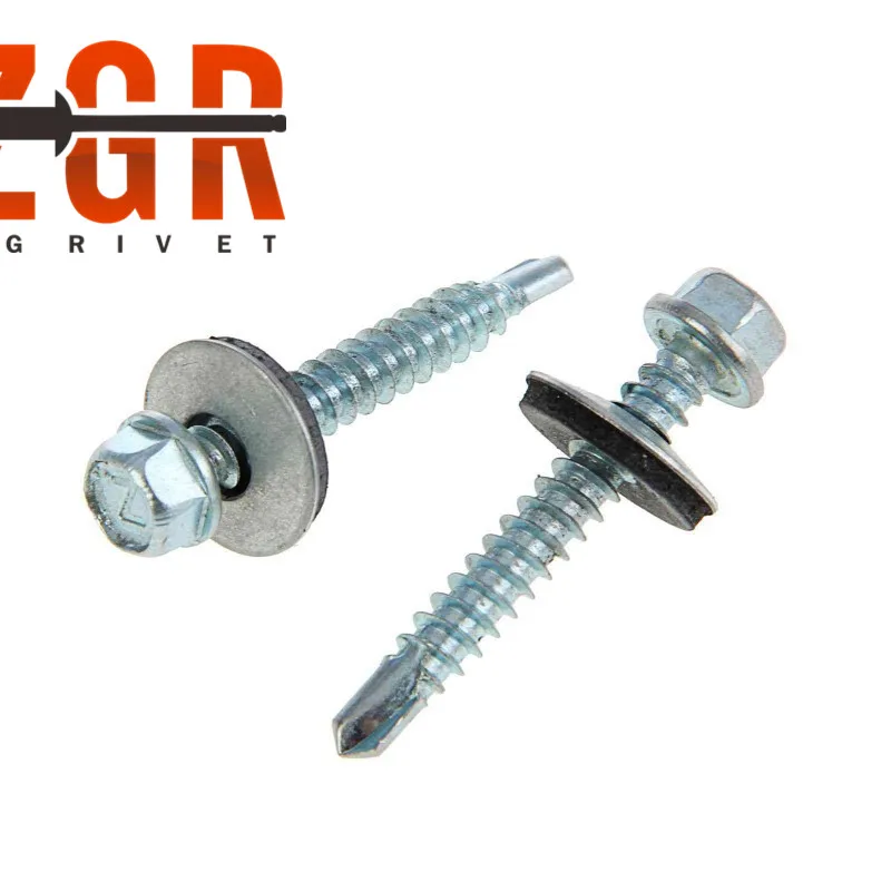 Цветные самосверливающиеся винты с шестигранной головкой/кровельные винты