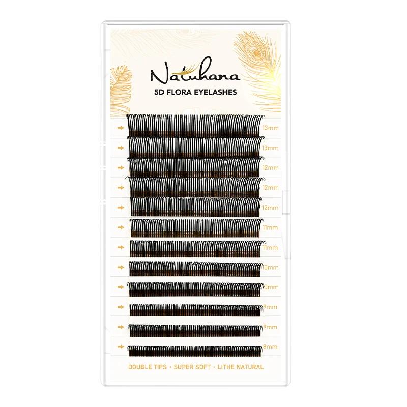 Черные 5D шипы сказочные флоры накладные ресницы