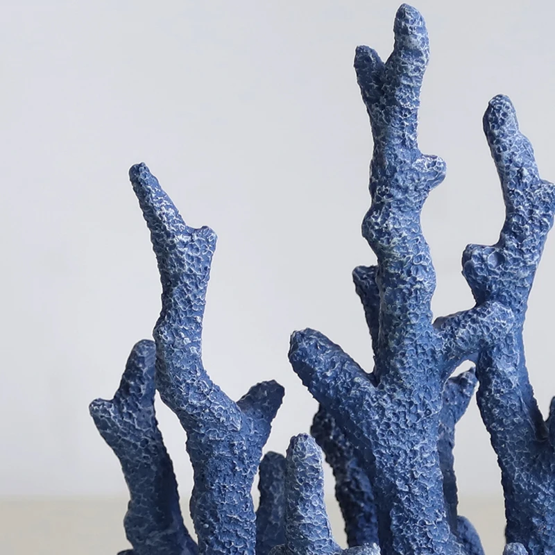 Redeco New Material Novelty Resin Coral Home Decor Sculpture Simulation Coral Ornament Resin Crafts For Gifts Home Decoration