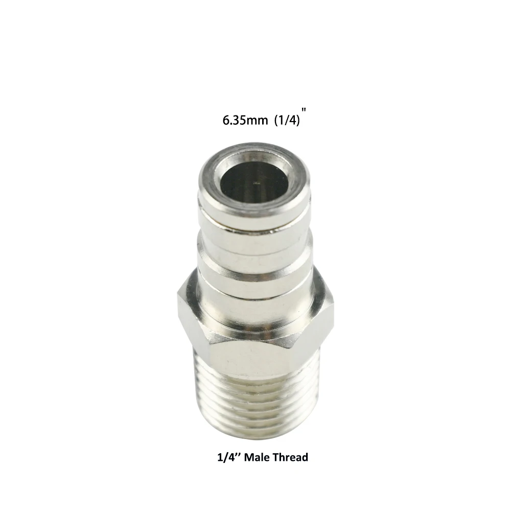 1/4 inch brass connector slip lock connector quick fitting for misting system