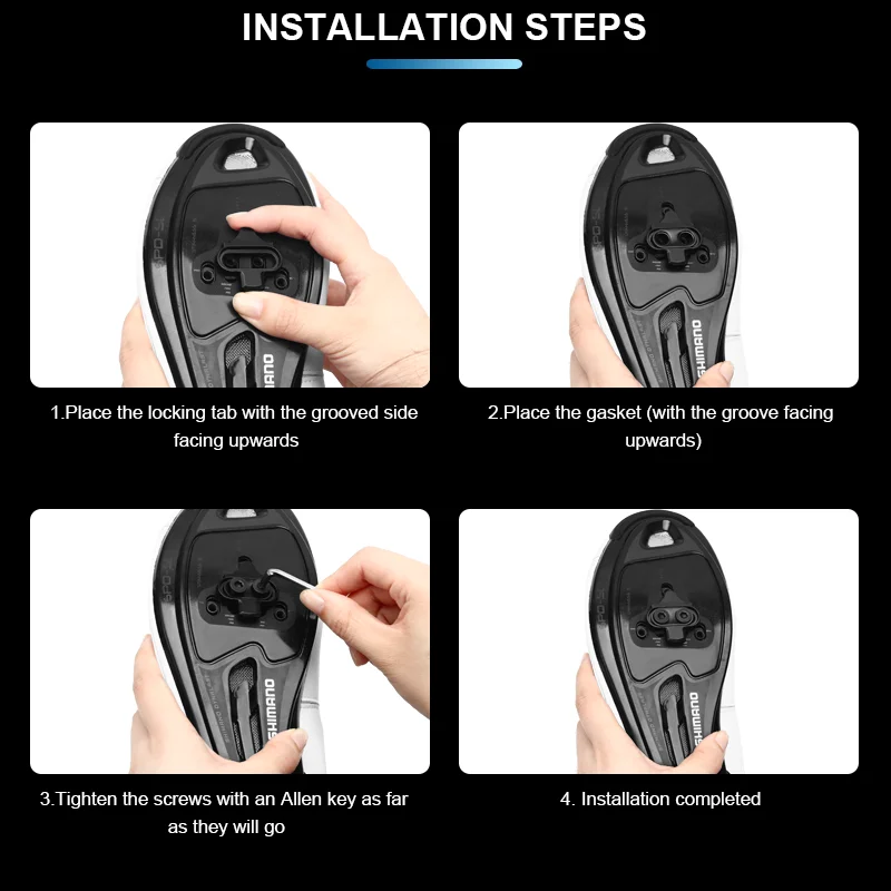 RIDERACE Bicycle Lock Plate Adapter Converter Mountain Bike Pedal SPD Shoes Copper Adapter Clamp Plate No Clip Eggbeater Lock