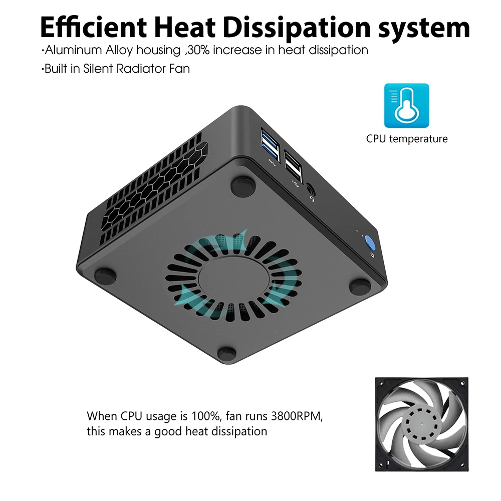  Новинка 2021 года тонкий мини-ПК barebone HTPC thunderbolt 10-го поколения Ice lake i5-1035G4 до 64 Гб DDR4 3200 МГц SSD 4K 60