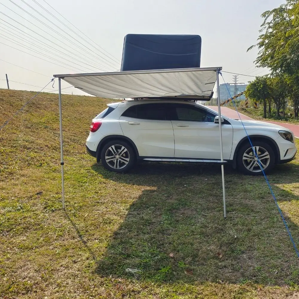 King bed roof top tent hard shell for 4 people outdoor camping roof top tents