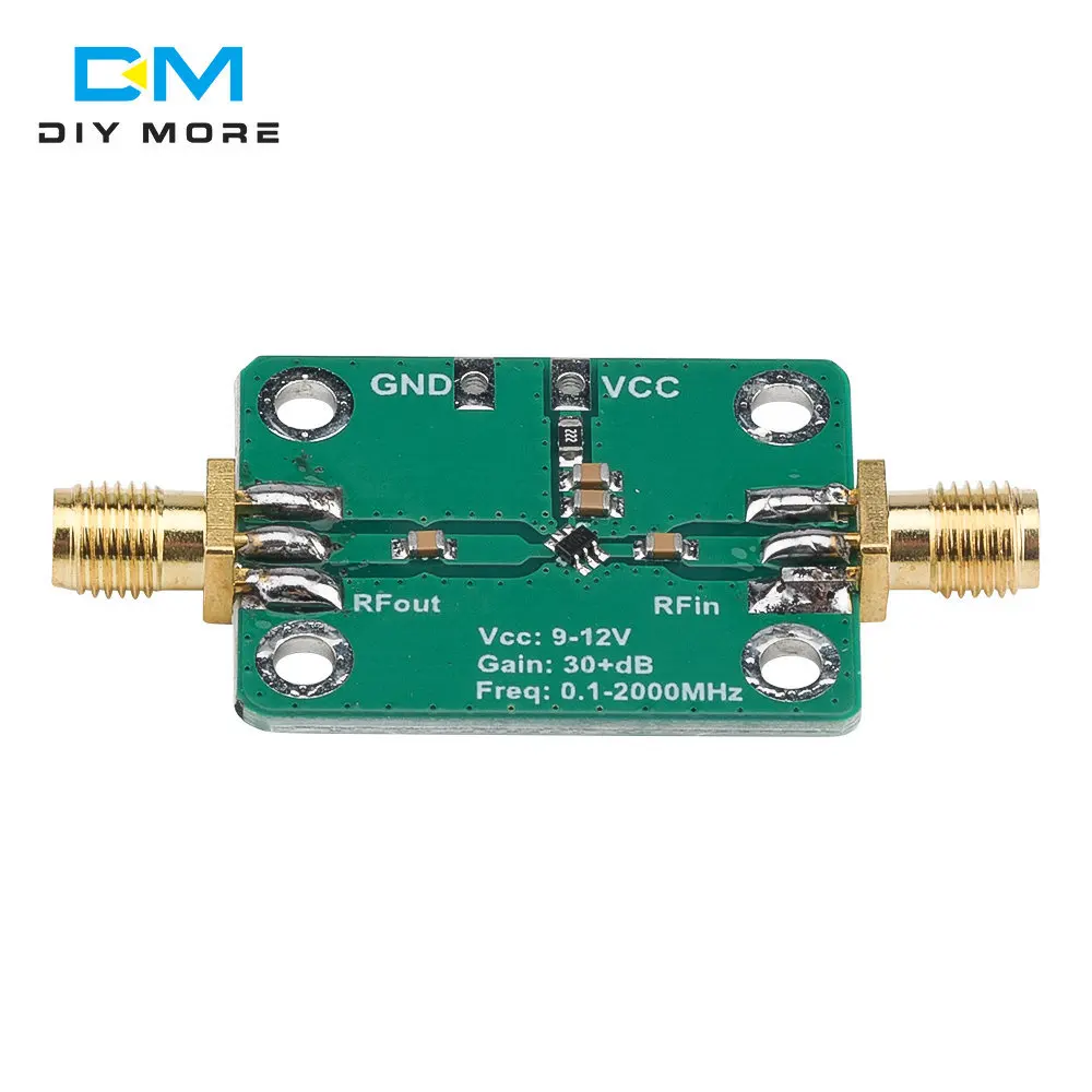 0.1-2000MHz 32dB Gain Broadband Low Noise High Frequency LNA RF Amplifier Module For FM HF VHF/UHF