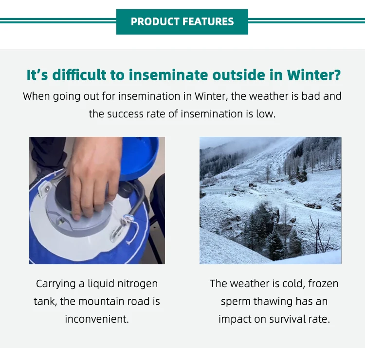 Hot-selling factory produces convenient and portable frozen semen thermostatic bags