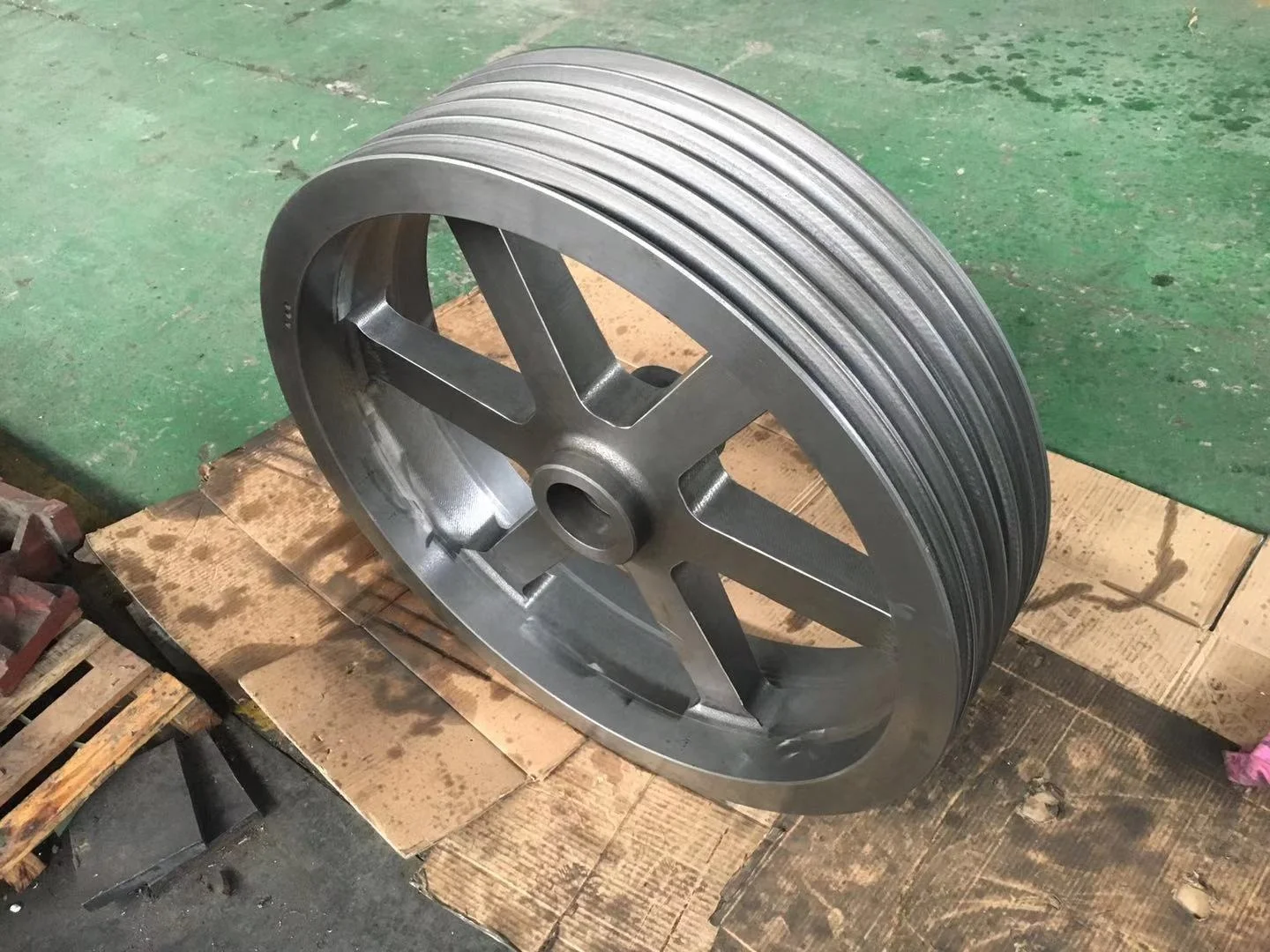 Luoyang Yogie Customized Large Big diameter V belt Steel casting Sheave flywheel pulley