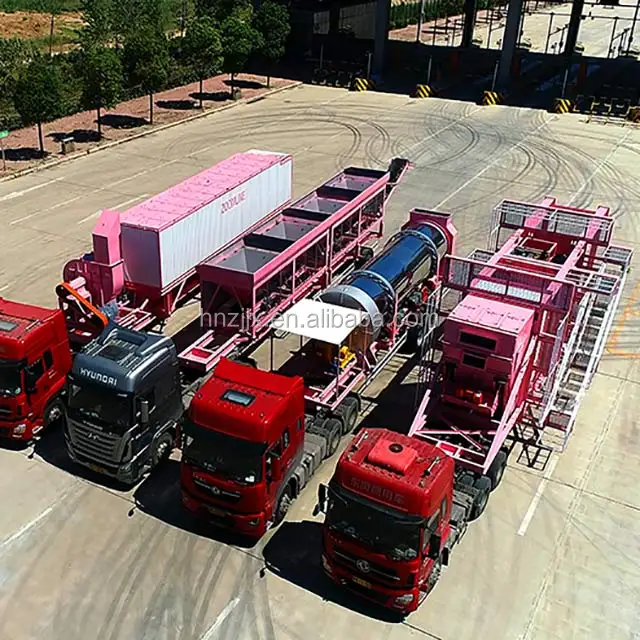 Road Equipment 120T/H Mobile Asphalt Mixing Plant Price