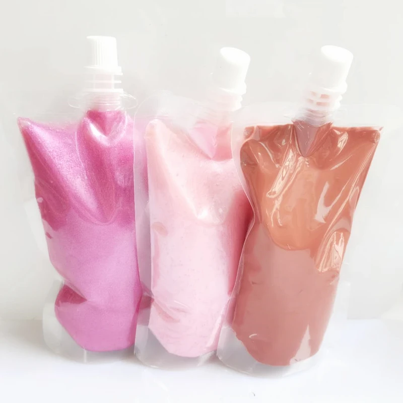 
hot sell wholesale cosmetic vegetarianism clear shiny 150ml glitter lip gloss base 