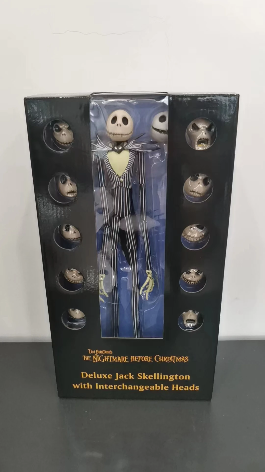 Hot sales Jack Skellington Deluxe with Interchangeable Head Nightmare Before Christmas action figure halloween gift for kid