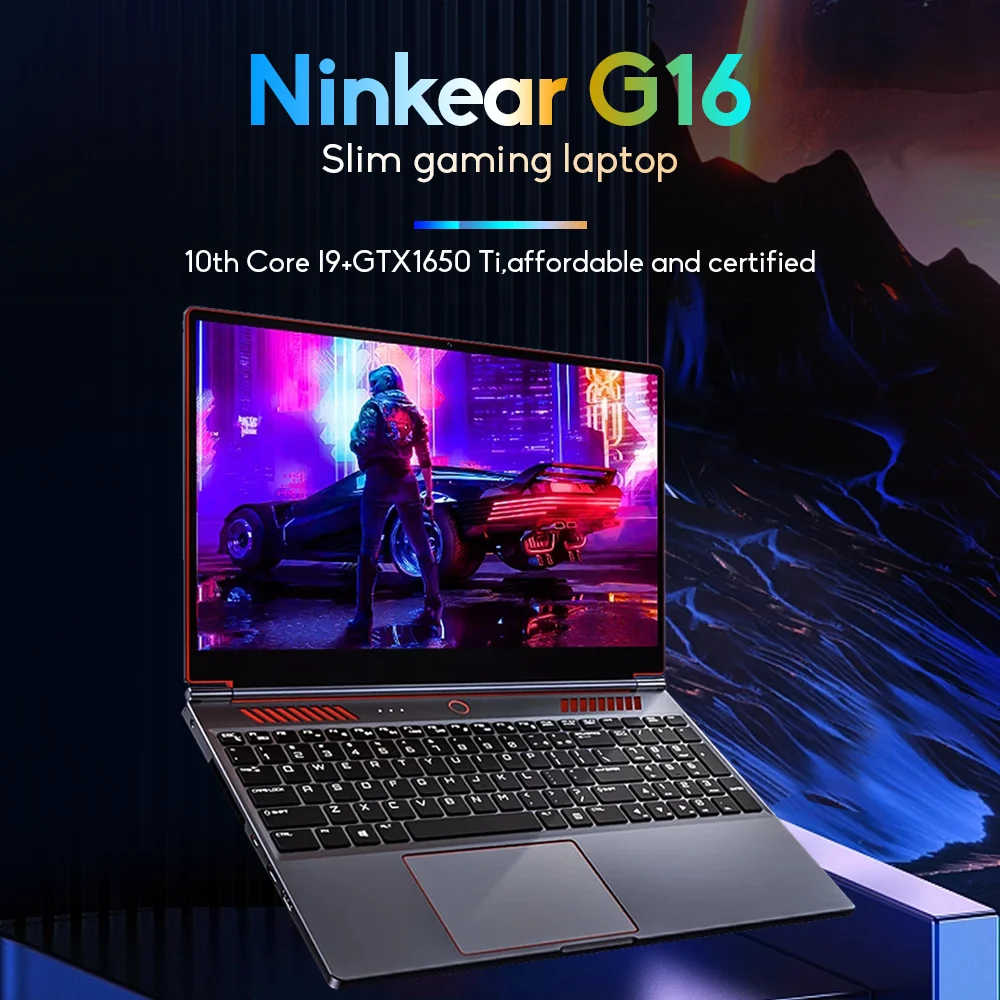 Wholesale Latest 16.1 inch High-End Intel Core i9 CPU Laptop 8GB 16GB Ram 128GB SSD Ultraslim Gaming Computer