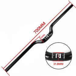 Полностью карбоновый велосипедный руль, ультралегкий руль 700/720/740 мм, руль из углеродного волокна для дорожного велосипеда