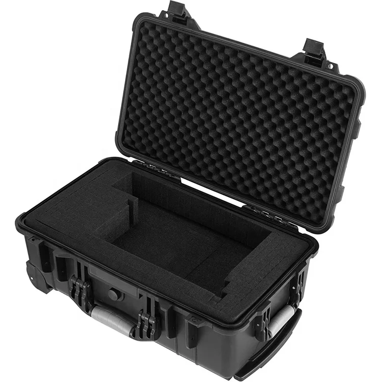 1510 style carrying rolling plastic case flight travel bag case