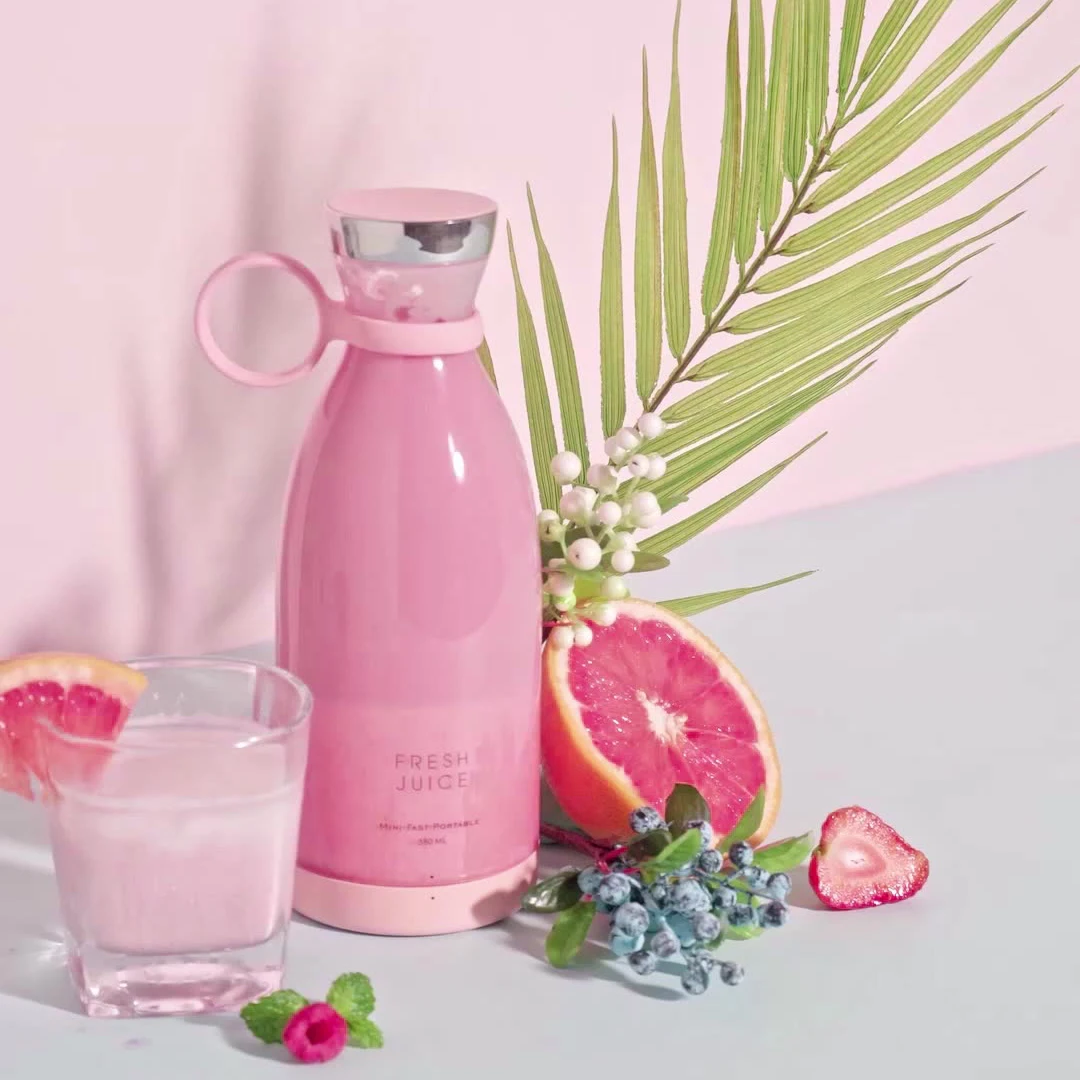 Flypeak New Arrival Design 380ml Household Portable Juicer Blender Fashion Fruit Mixer- Six USB Juicer Cup Cordless Blender