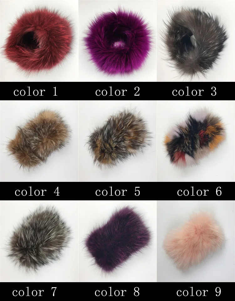 2021 Liyafur New Girls Women Luxury  Real Fox Fur Neck Warmer Fashion Custom Made Headband
