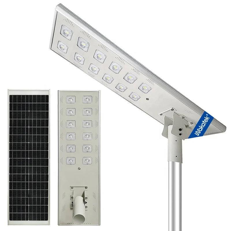 WAKATEK Road Projects Solar Street Lamp Outdoor Waterproof 100w All In One Solar Street Lights high class
