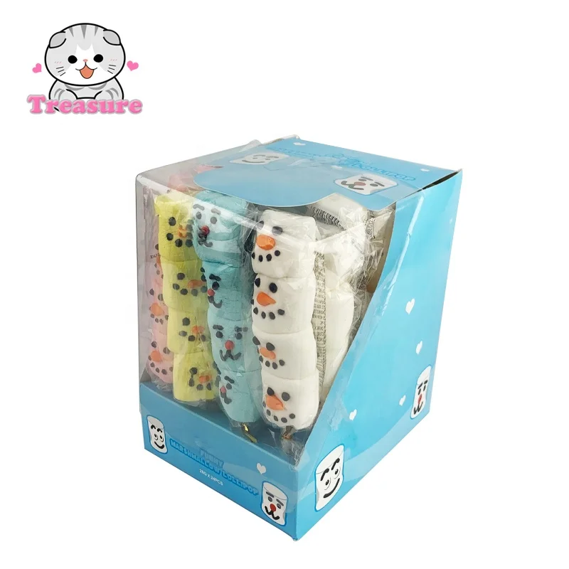Мультяшная палочка зефира милый снеговик Зефир мягкие конфеты