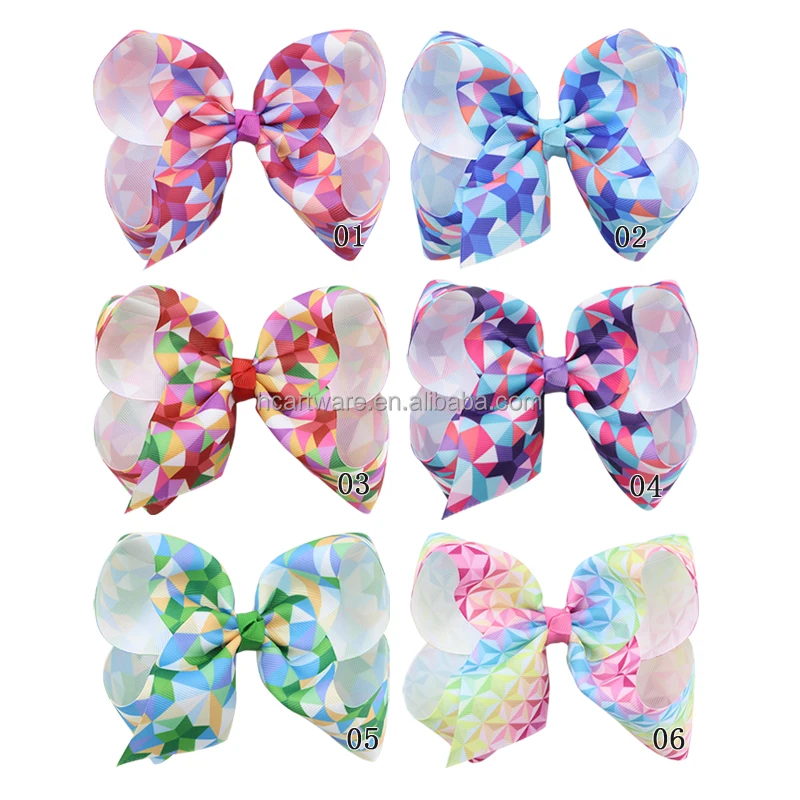 HCArtware Amazon Hot Sale Dream Three-Dimensional Pattern Hair Bow 8 Inch Encanto Girls Boutique Ribbon Hair Clip