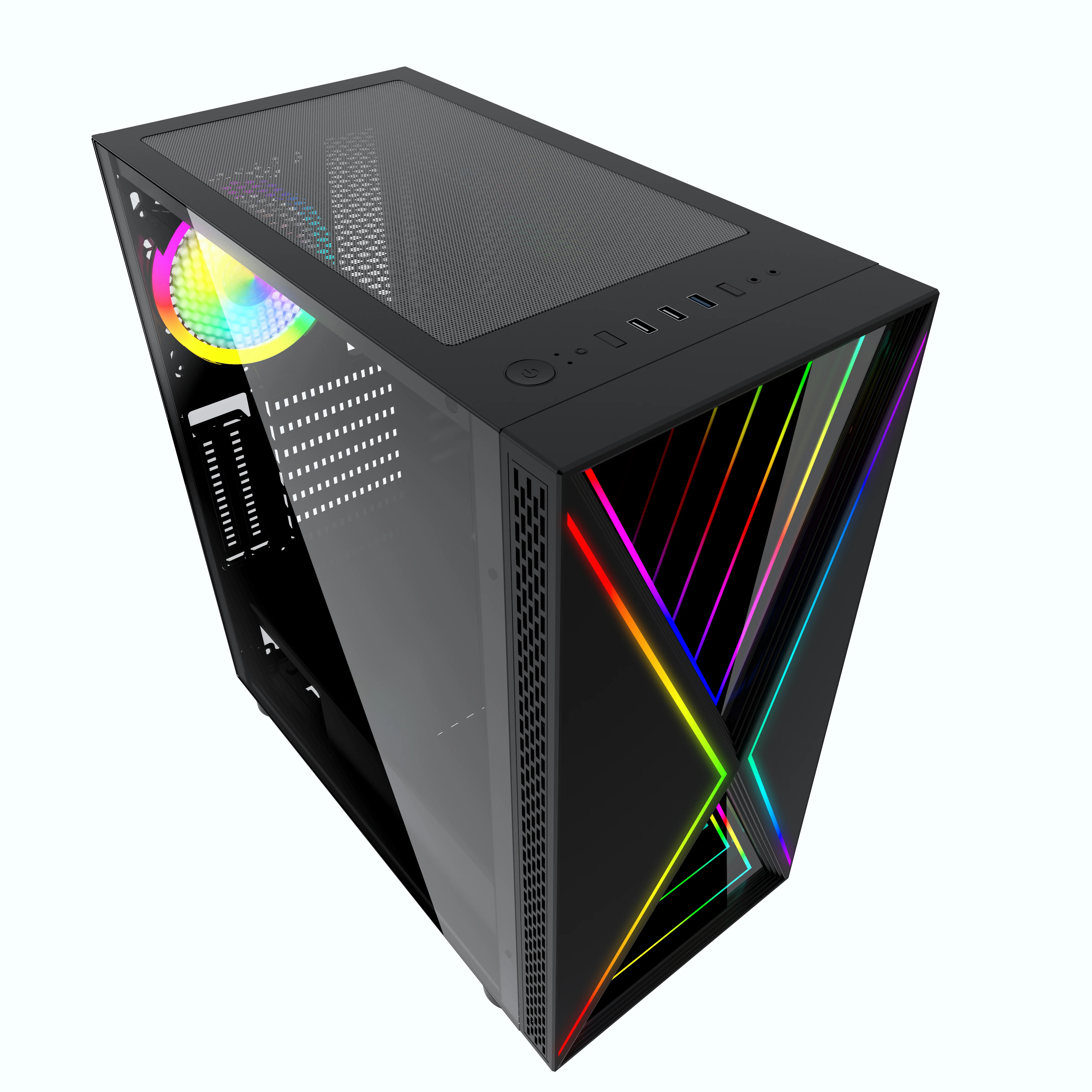  Высококачественный корпус для компьютера H36 ATX игрового ПК со стеклянной