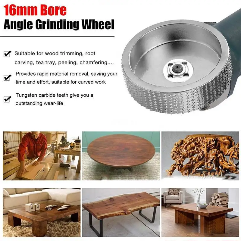 Wood Angle Grinding Wheel High Quanlity Rotary Disc Sanding Wood Carving Tool Abrasive Disc Tools For Angle Grinder 3inch Bore