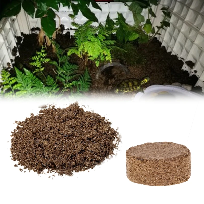 Coconut Fiber Coir Pellet Nutrient Soil Lightweight Plant Compressed Base Garden peat