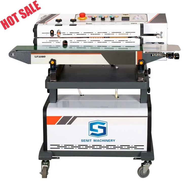 Nitrogen gas flushing continuous band sealer with printing