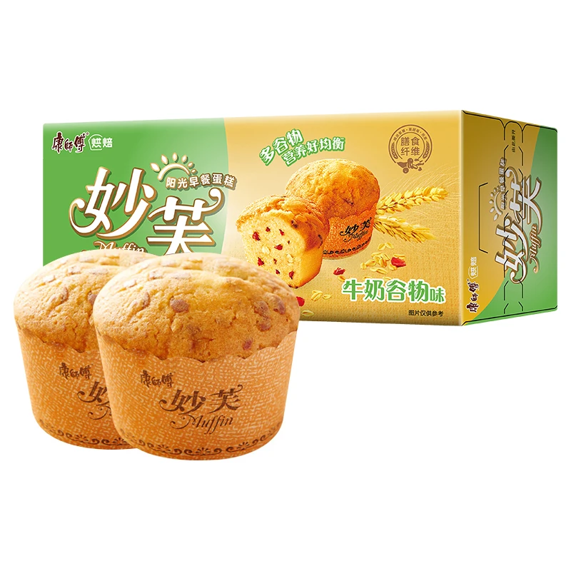 Wholesale Master Kong miaofu Sunshine Breakfast Cake Milk Cereal Flavor 96g Baking Cakes