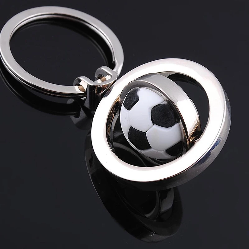 3D rotate Crafts golf keychain futbol baloncesto keyring American football basketball football key chain metal football keychain