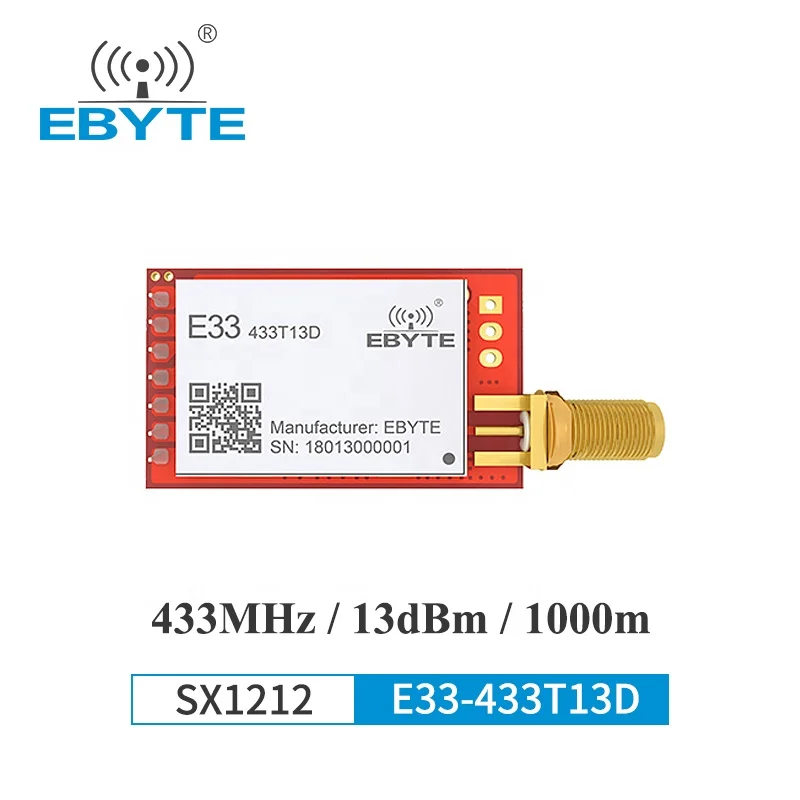 E33-433T13D EBYTE SX1212 с низким энергопотреблением Wake-Up детей ТЭК UART DIP 433 м беспроводной передачи данных hdmi передатчик и приемник МГц Rf