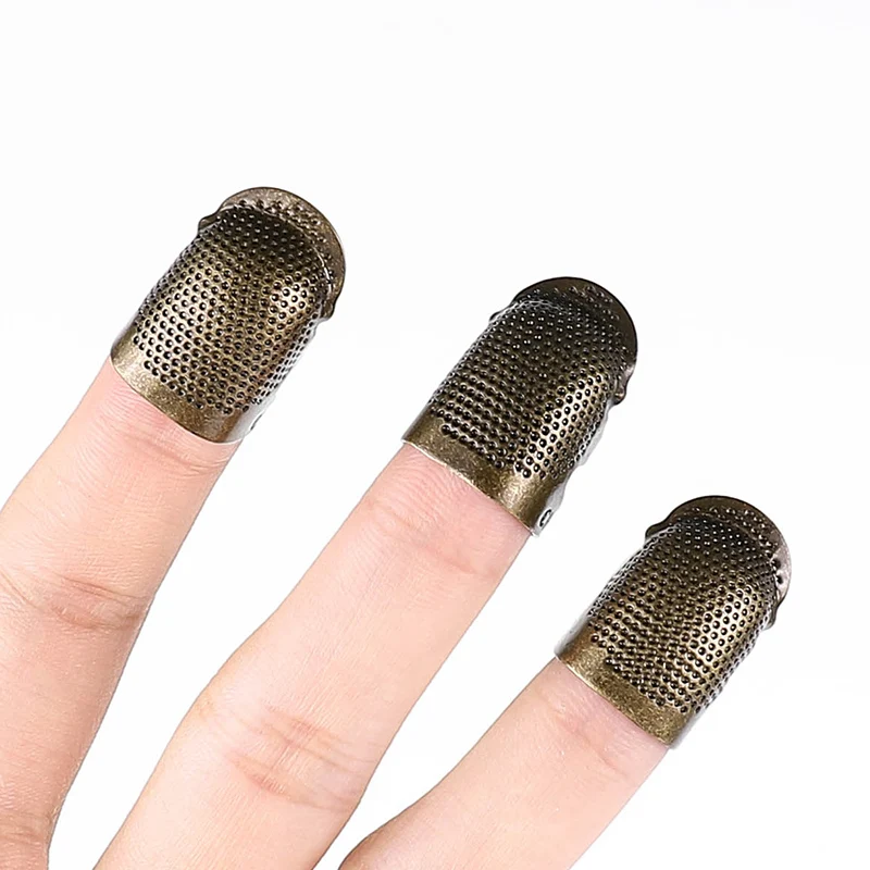 Factory direct sale practical antique finger protector metal brass sewing accessories thimble