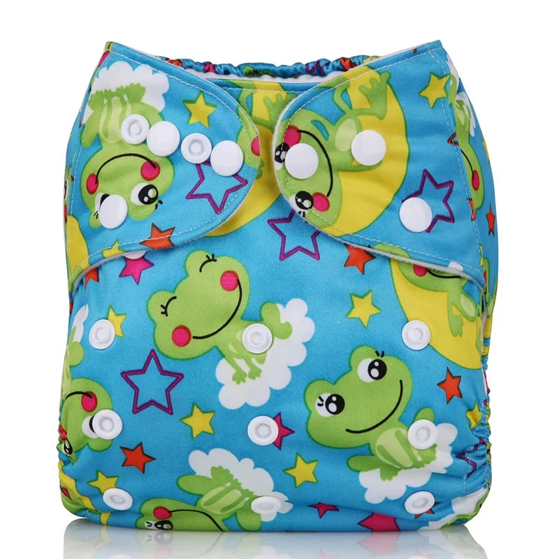 PUL waterproof Baby Reusable diaper Washable Cloth Diapers Nappy With Insert
