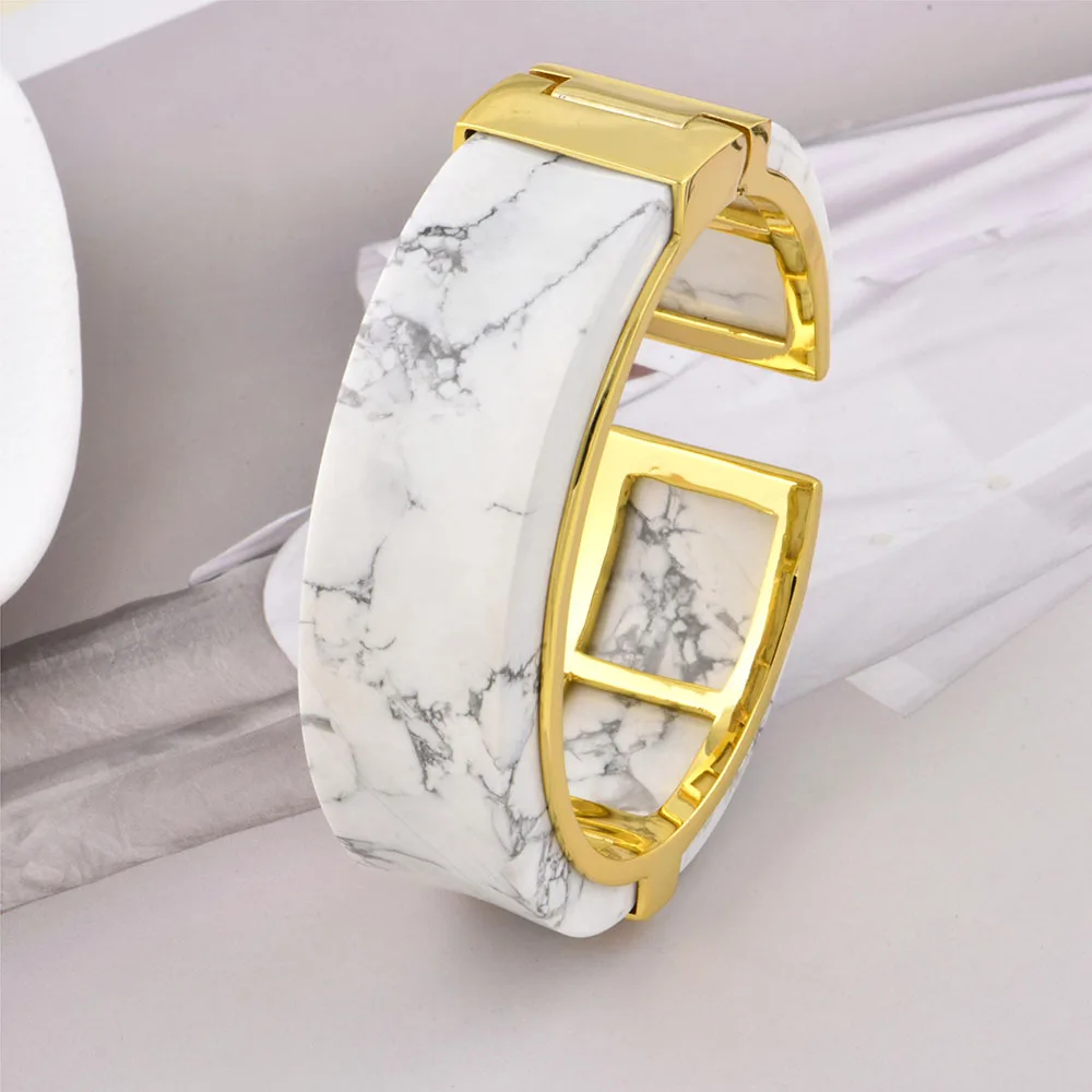 ChinChin Vintage Chunky Copper Bangles Jewelry Women New Designer Stylish 18k Gold Plated Brass Adjustable Cuff Bangle For Women