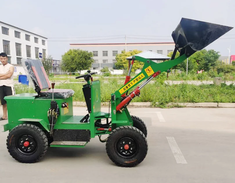 Micro LoadersCompact Wheel LoadersMobile and Inexpensive Small Loaders  Mini Electric Loader Farm Four-wheel Drive Front Loader