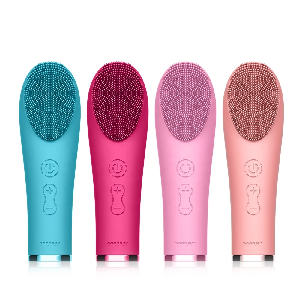 Mini Portable Waterproof Sonic Electric Facial Cleansing Washing Machine Massage Brush Silicone Face Cleanser