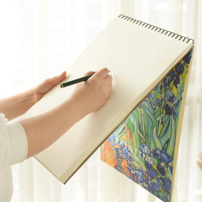 Landscape High Quality Drawing Spiral Notebook Custom A4 Paper Sketch Book