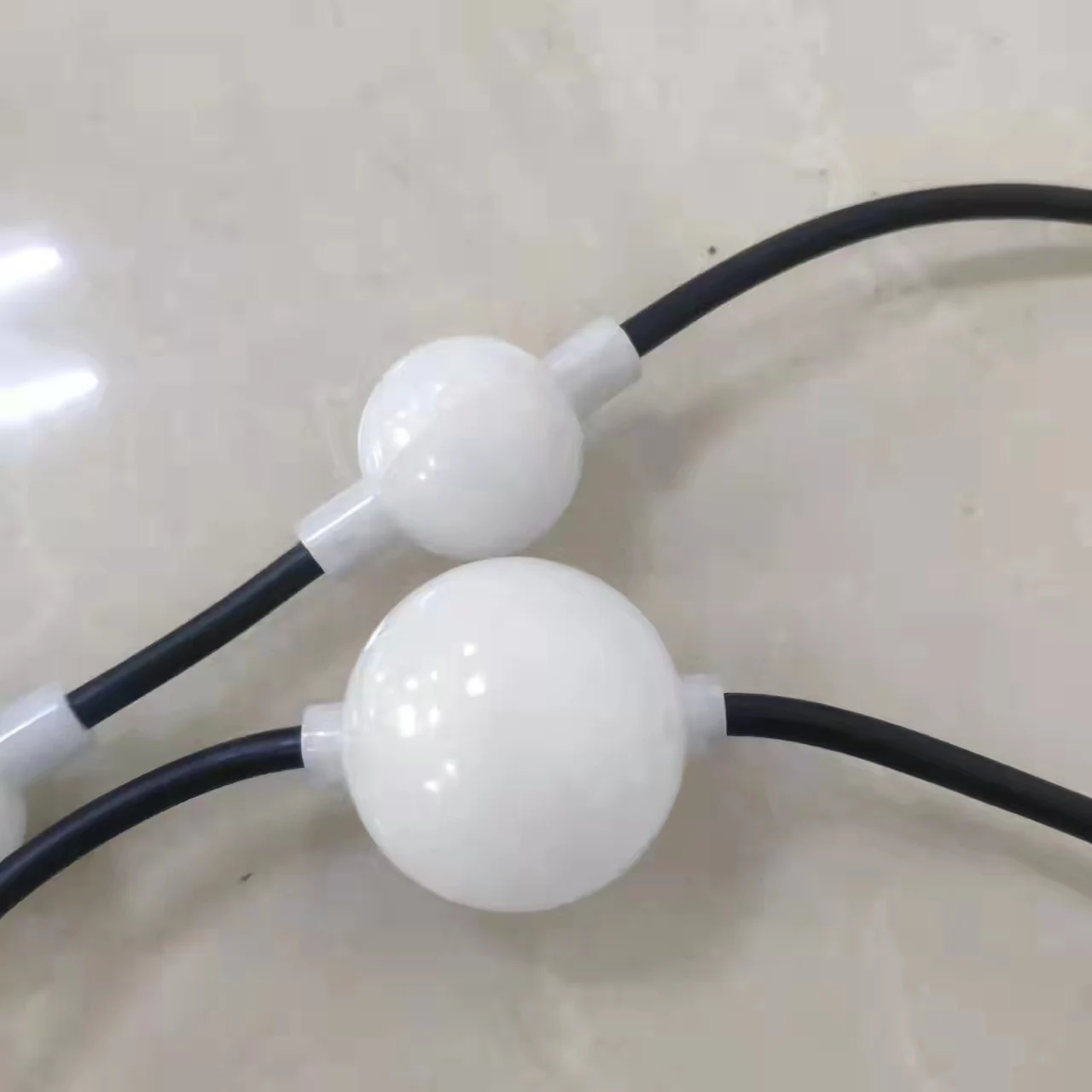 50mm ws2801 ucs1903 string lights 24v pixel led dmx 3d Ball Waterproof 36mm 24v led pixel rgb string rgbw hanging ball lights