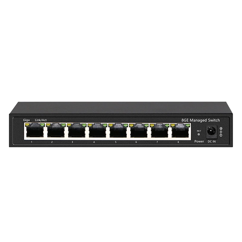 8 портов 10/100MB коммутатор POE switch, функция управления
