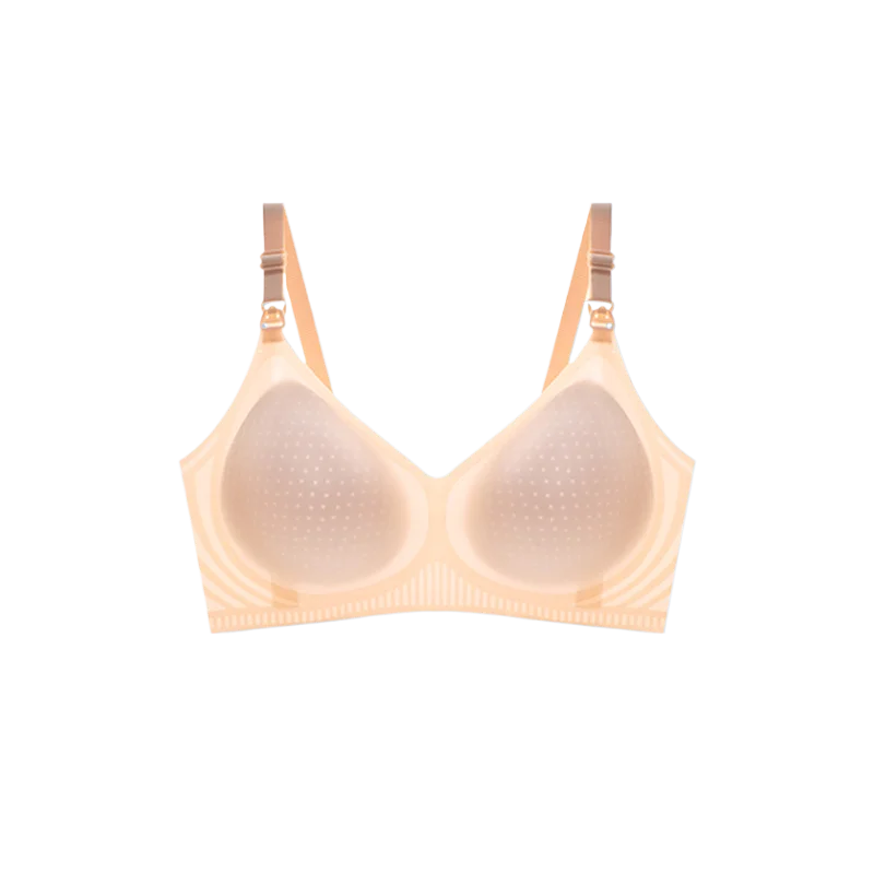1059# Ice Silk Jelly Bar Lactation Bra Thin Thin and light pregnancy postpartum feeding without underwire push-up bra underwear