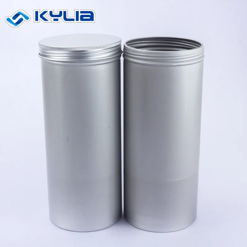 Empty Personal Care Gift Packing Tube Tin 100g Tall Aluminum Cylinder Hair Wax Canister