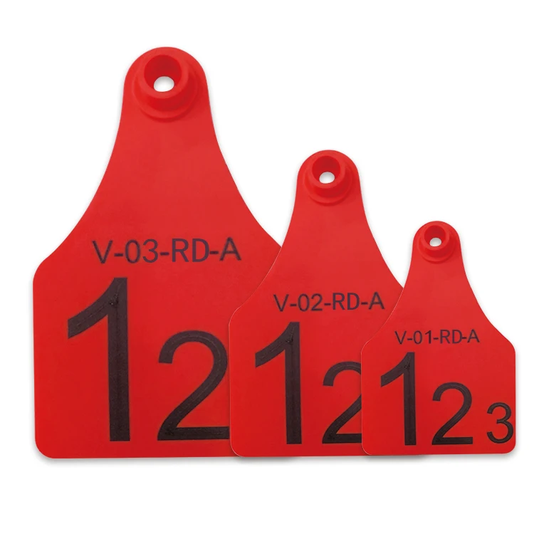 Ушные бирки животных, бирки для ушей коз, номер 001-100, несколько цветов, пластиковые Ушные бирки для овец