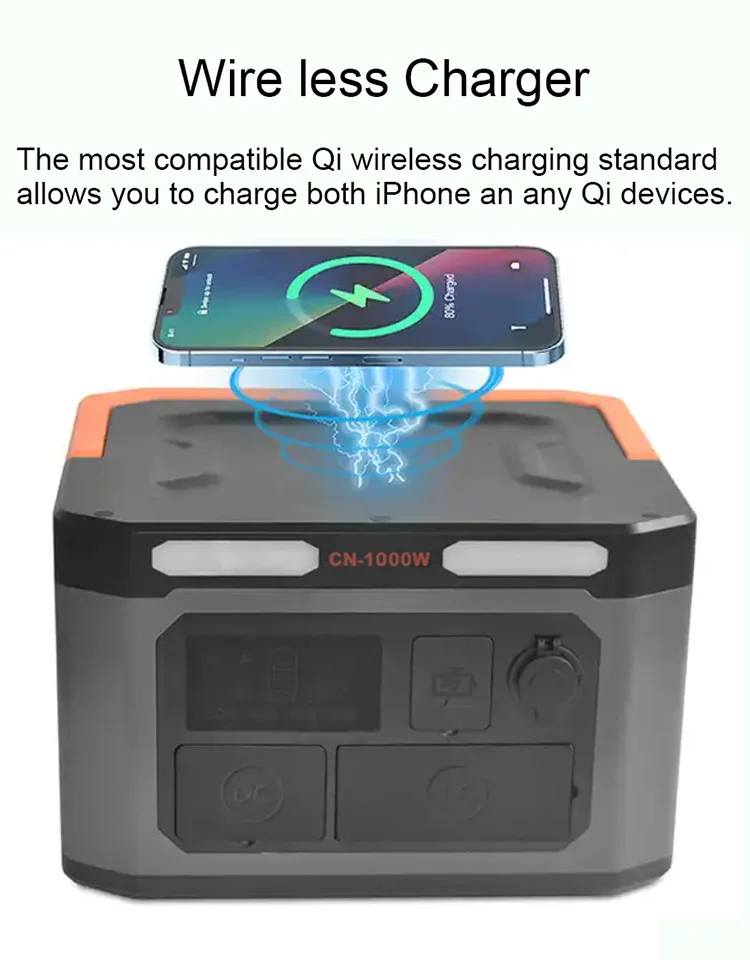 Multi-function  1000 watts outdoor portable Emergency  Lifepo4  Lithium Battery Solar Generator Rechargeable Backup Power