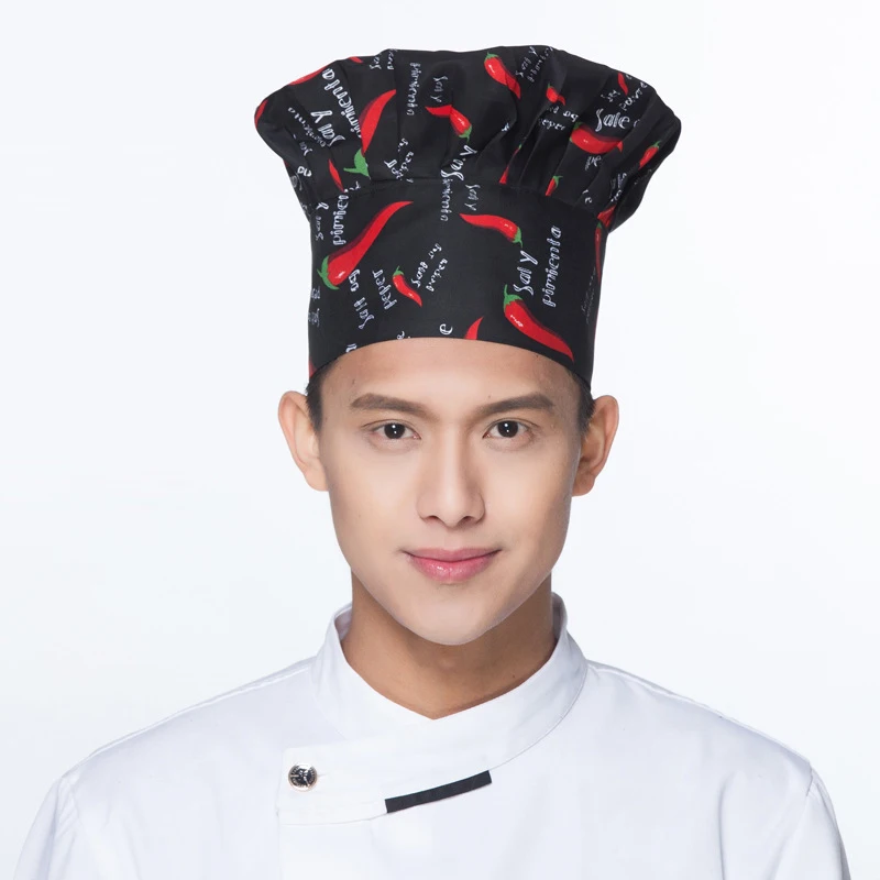1Pcs Cook Adjustable Men And Women Kitchen Baker Chef Elastic Cap Hat Catering Comfortable For Men And Women