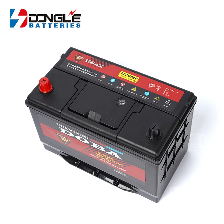 Modern Design Long Service Life Ultra High Performance Maintenance Free 12V 70Ah SMF Car Battery