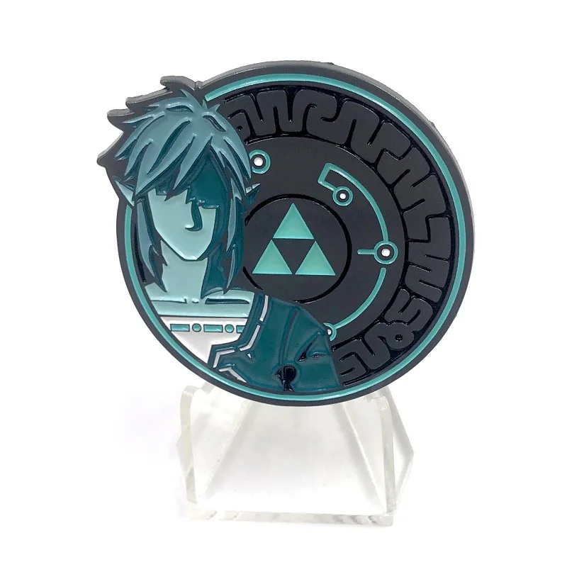 Factory direct supply soft enamel pins, light up clothes pins, anime design glow-in-the-dark tokens
