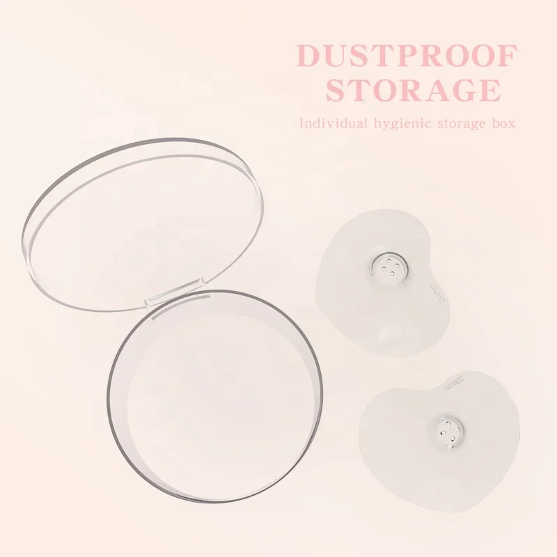 Wholesale Breastfeeding Reusable Silicone Nursing Protector Shields Silicone Nipple Protector with Case Custom Logo Packaging