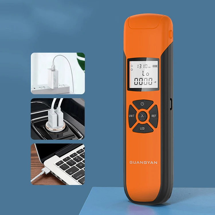 High Precision Optical Fiber Optical Power Meter Detector Mini Red Light All-in-one Fiber Optic Light Collector Red Light Pen